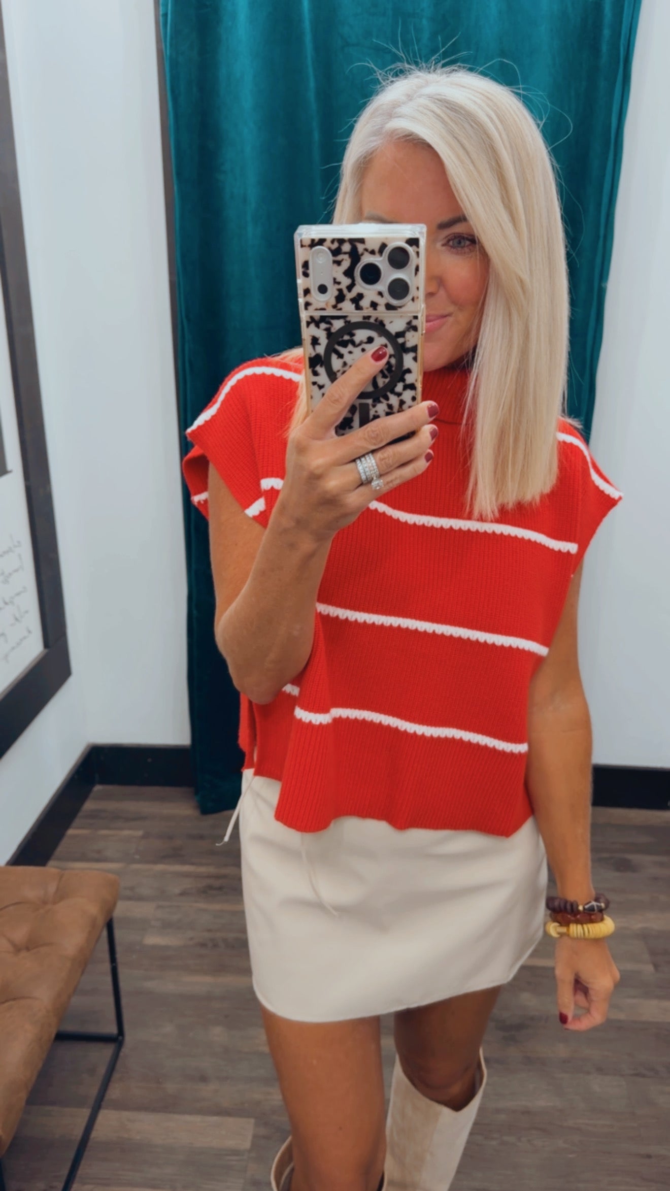 Turtleneck Crop Knit Sweater
