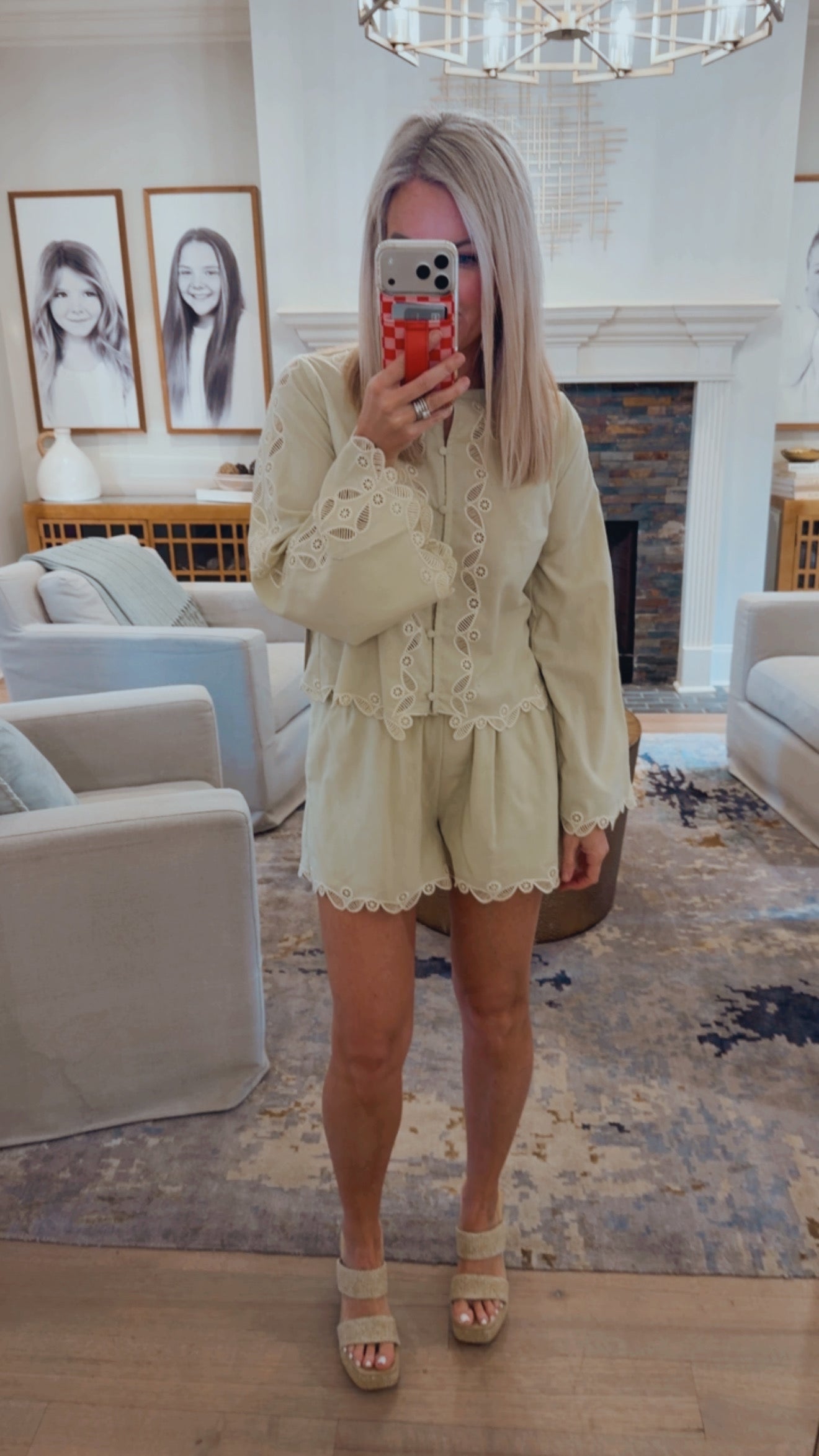 Perfection Lace Short Set