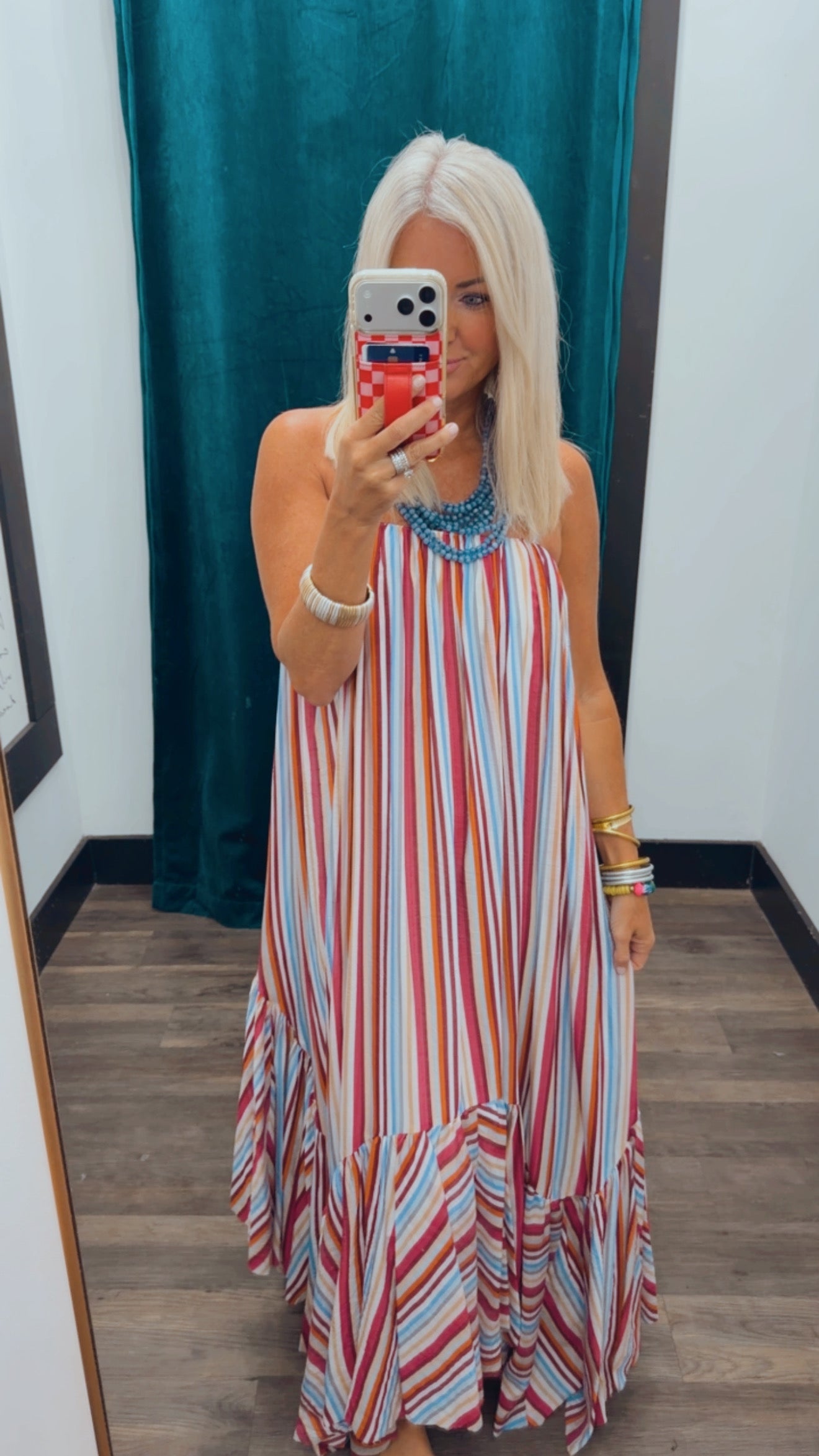 Tiered Hem Maxi Dress