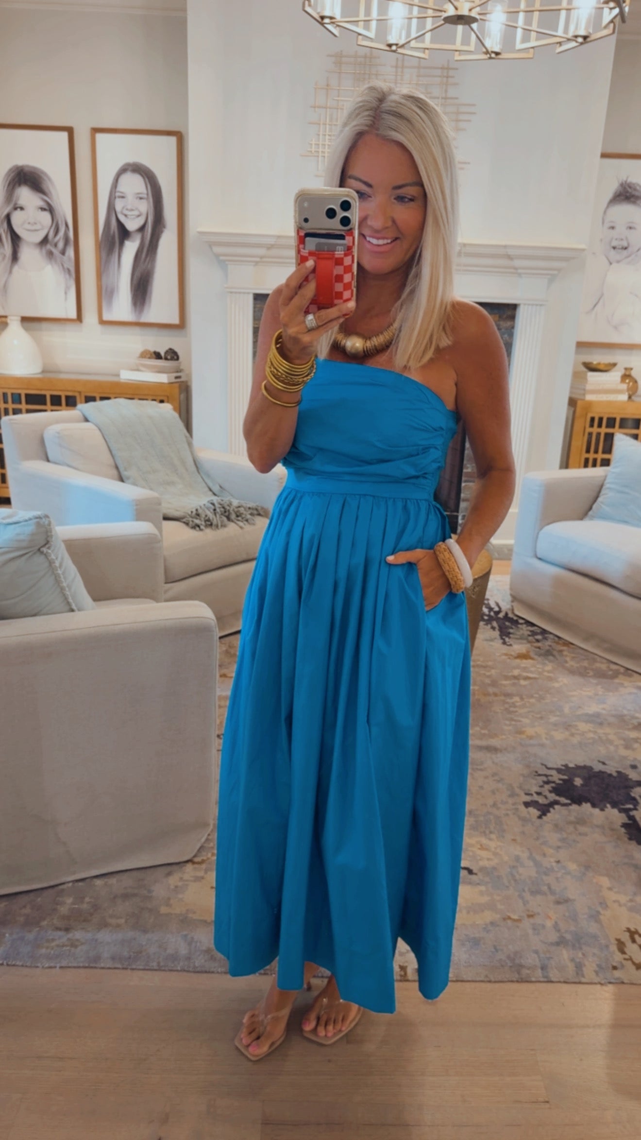 Shirring Detail Dress
