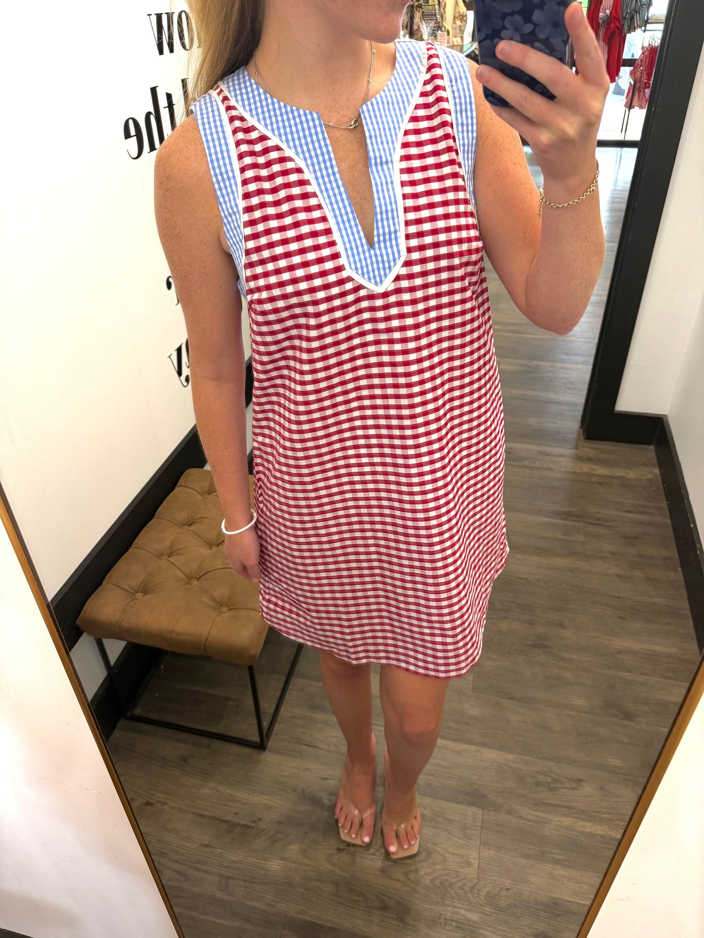 Gingham Mini Dress