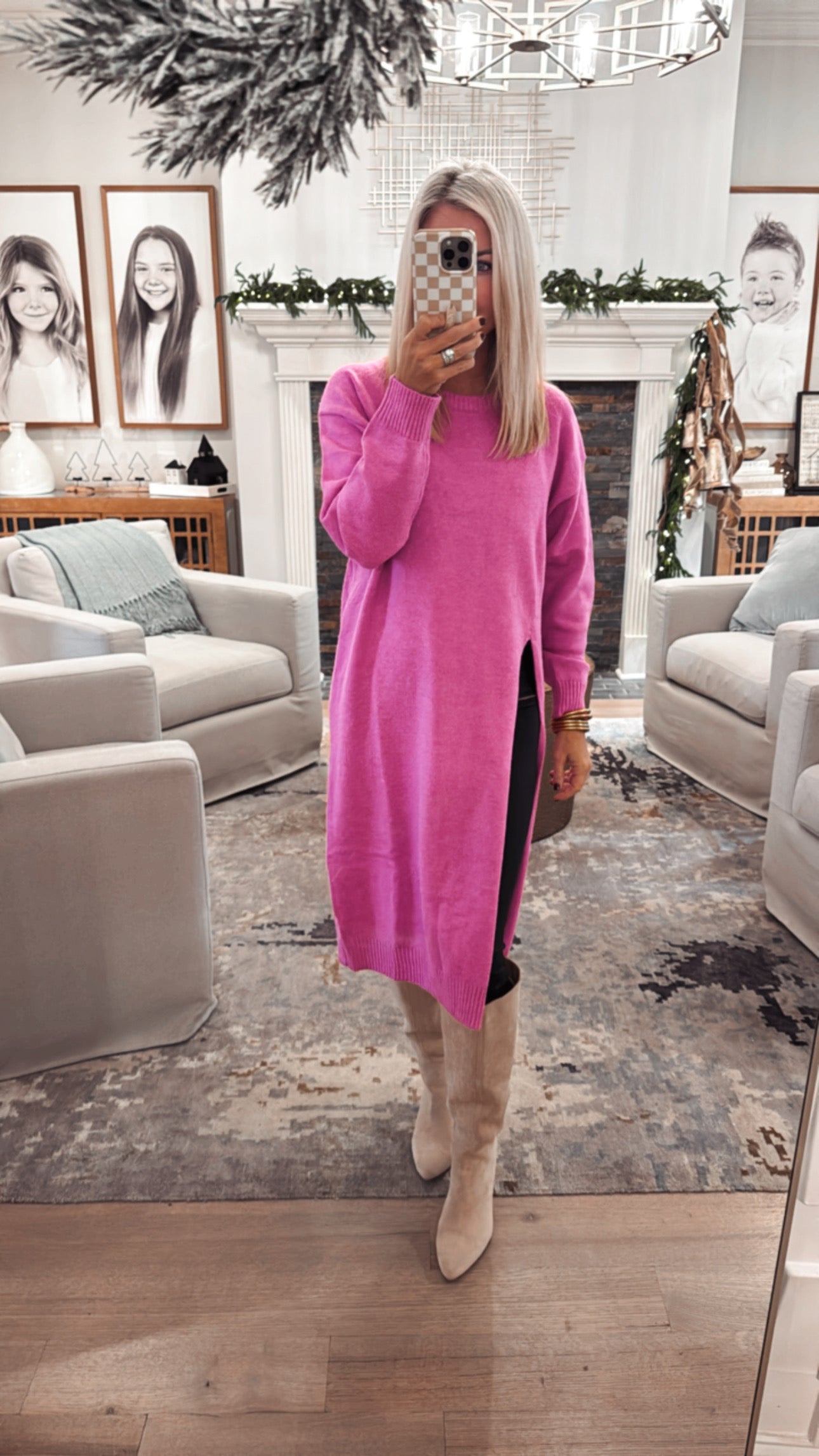 Timeless High Slit Longline Sweater