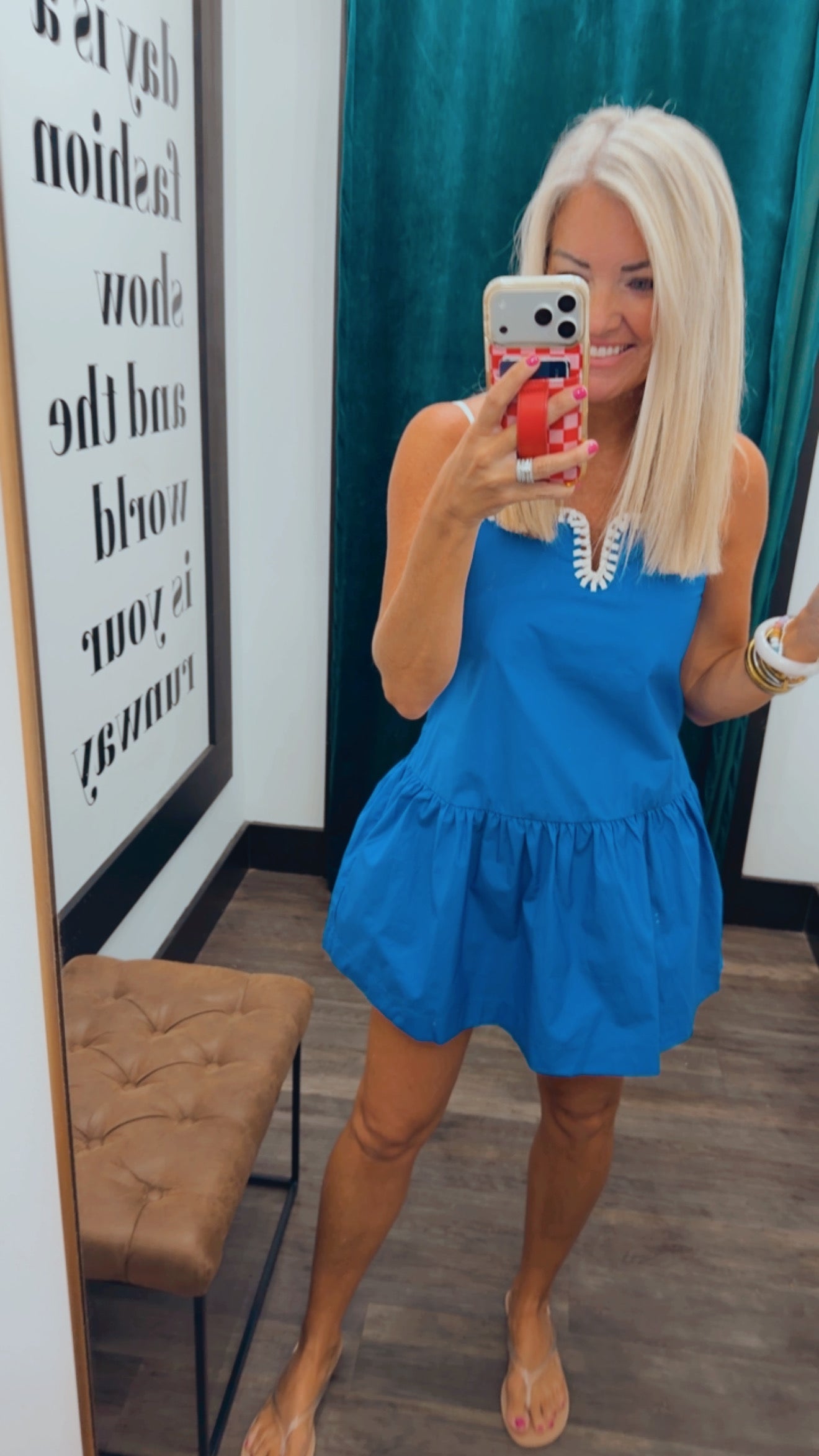 Drop Waist Detail Dress
