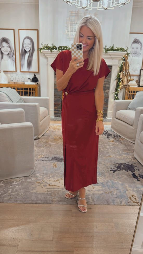 Satin Statement Dress