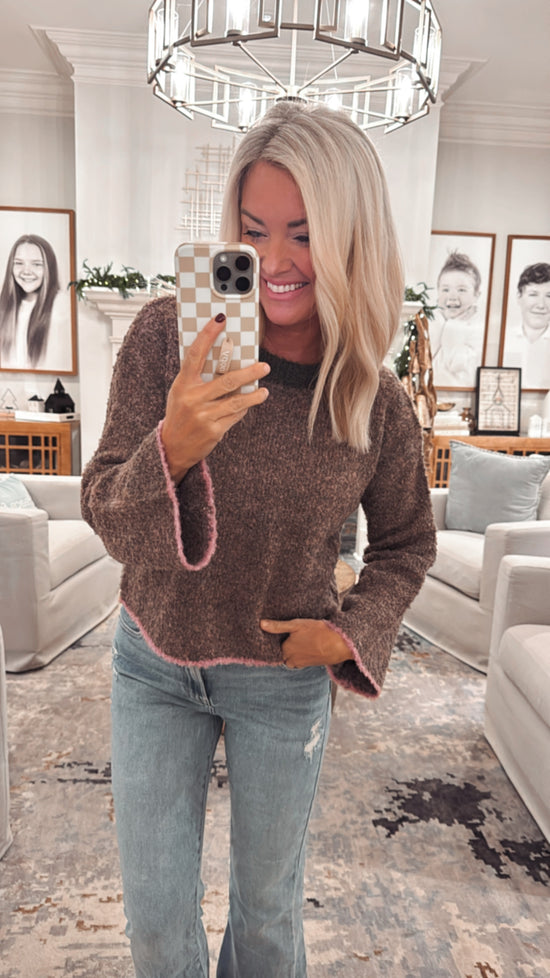 Boxy Color Block Sweater