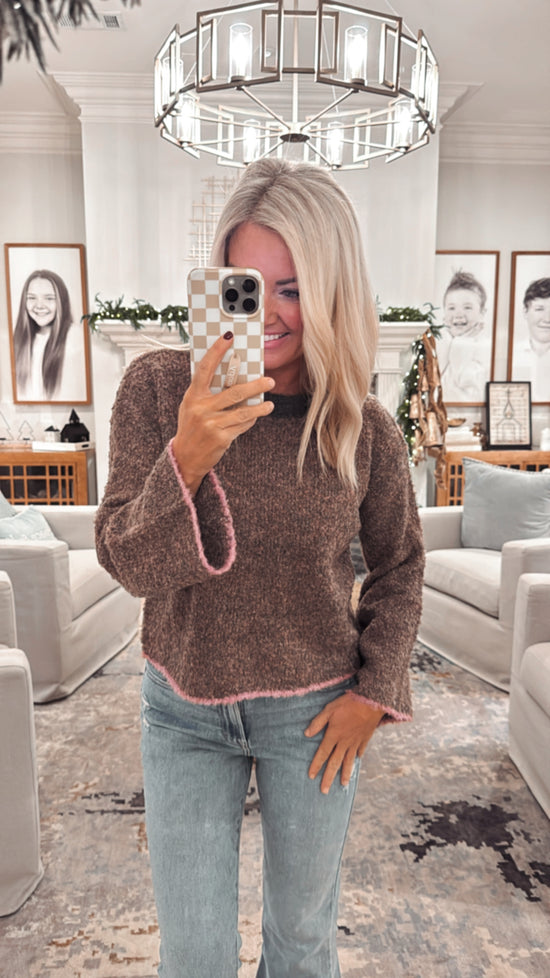 Boxy Color Block Sweater