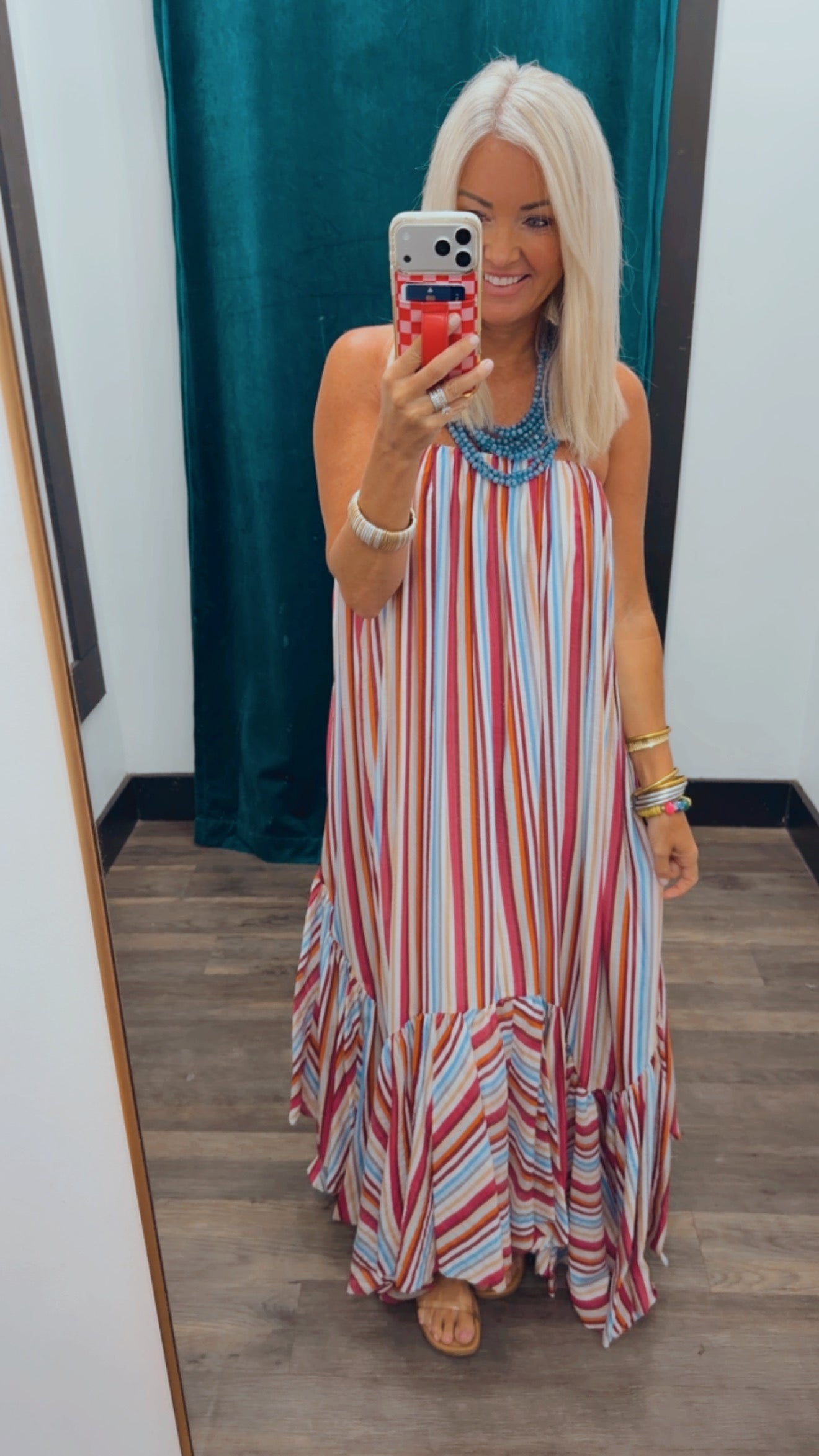 Tiered Hem Maxi Dress
