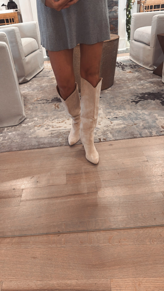 Brielle - Suede Stiletto Boot