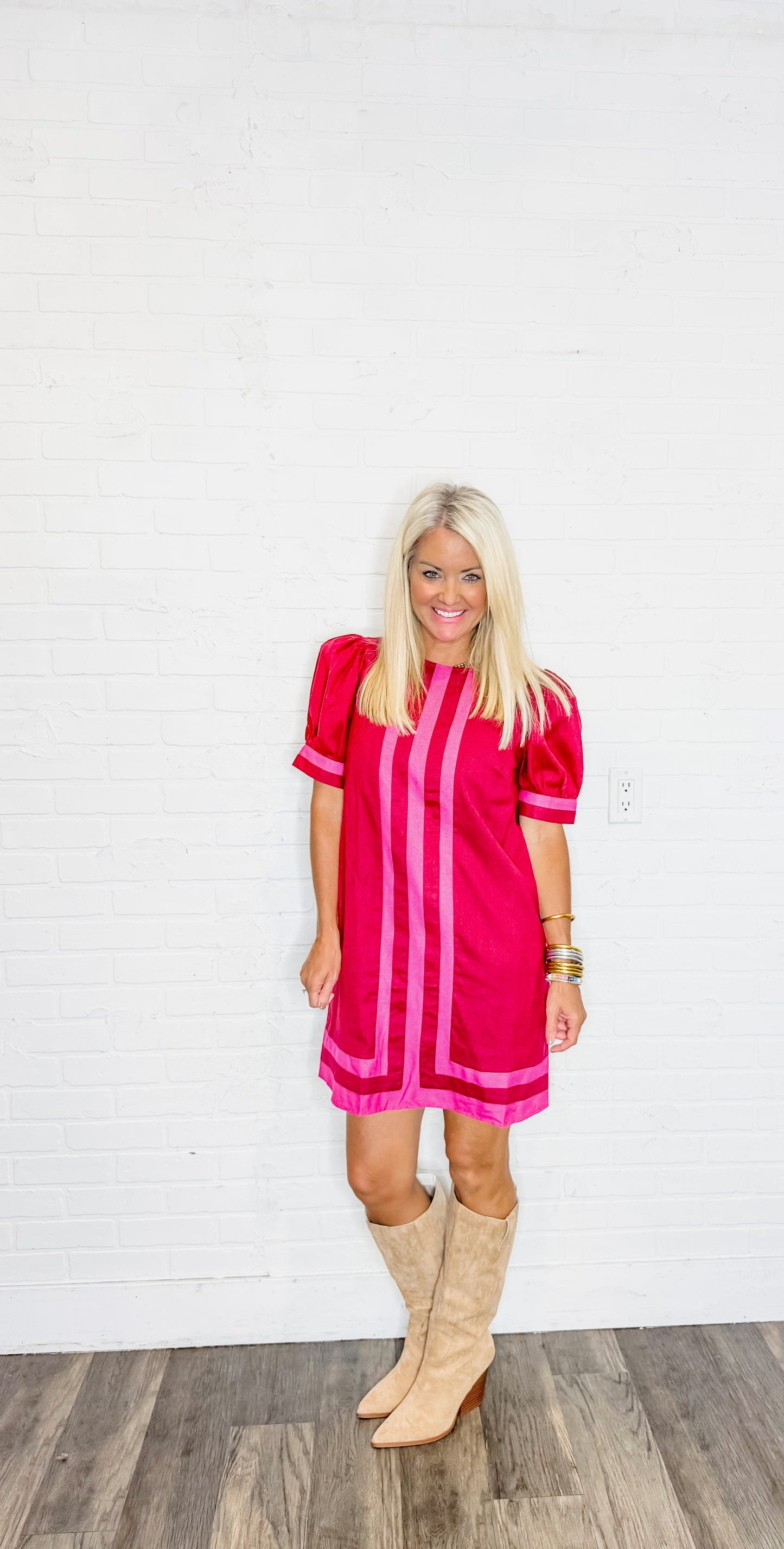 Accent Border Dress