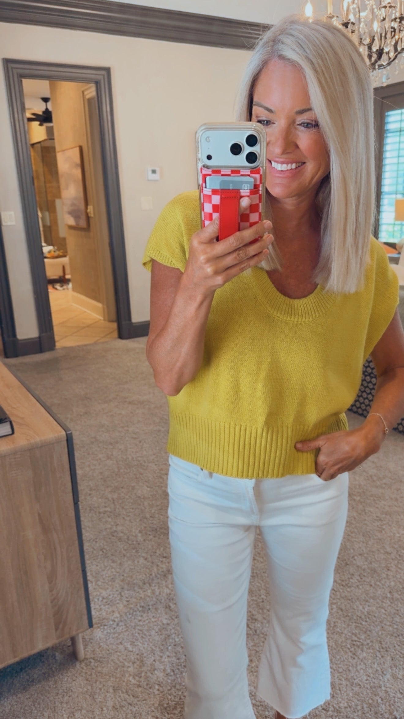 Short Sleeve Knit Sweater