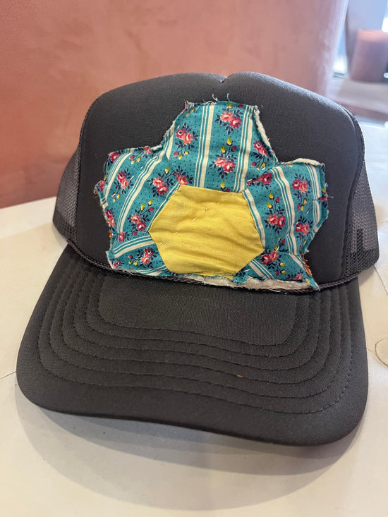 Vintage Quilt Trucker Hat