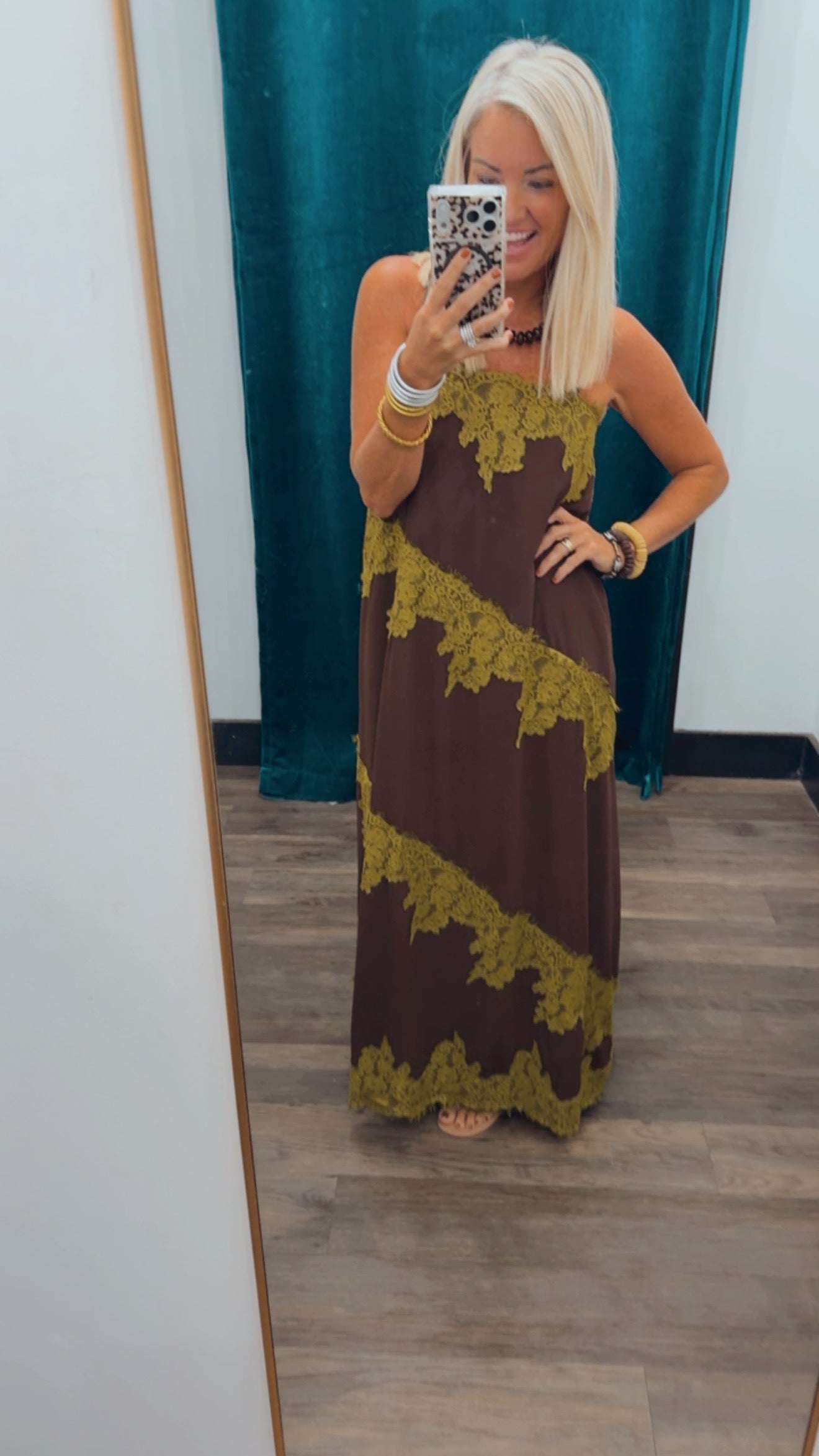 Lace Trim Maxi
