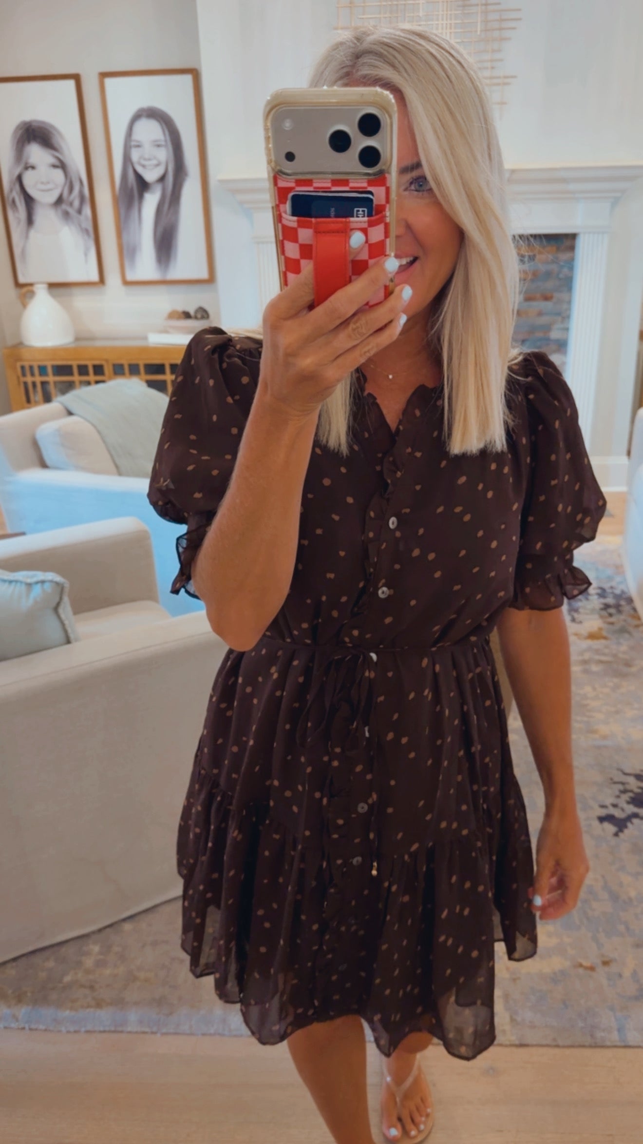 Vintage Flowy Mini Dress