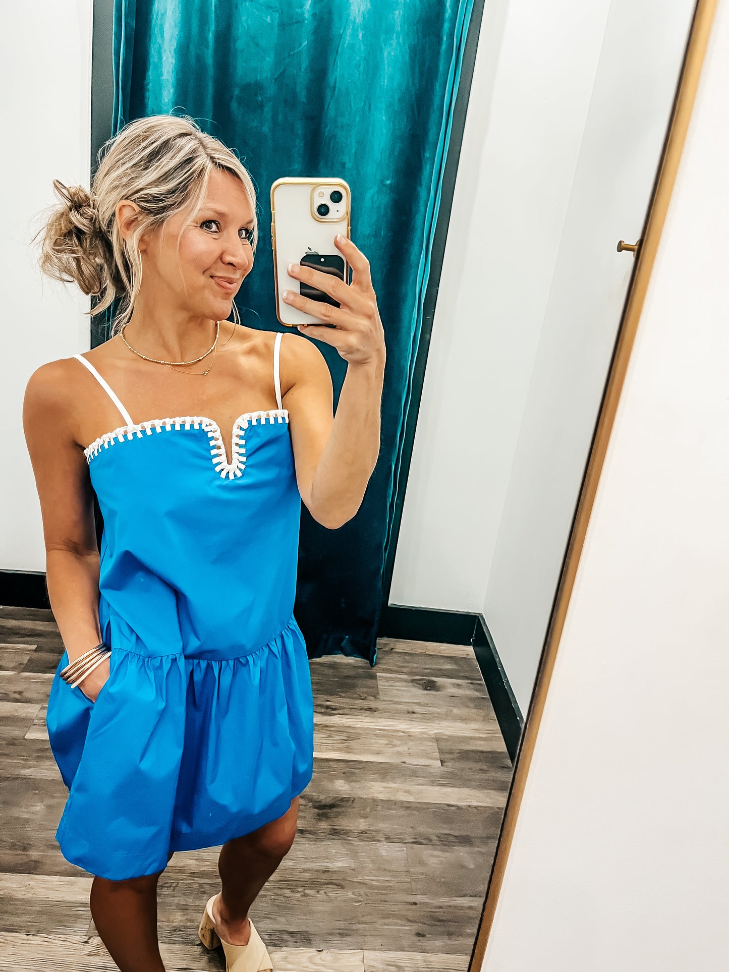 Drop Waist Detail Dress