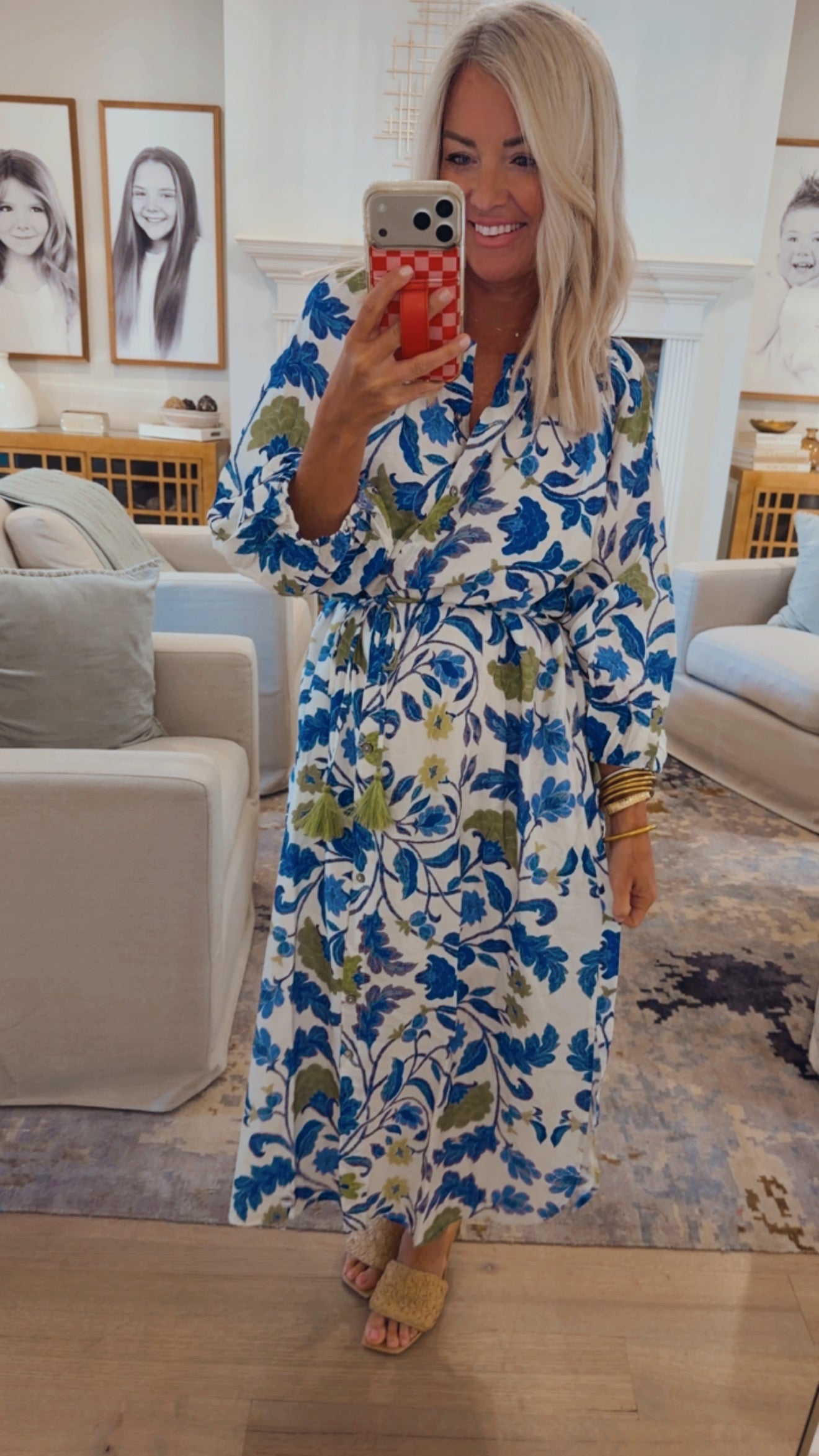 Royal Tassel Tie Dress