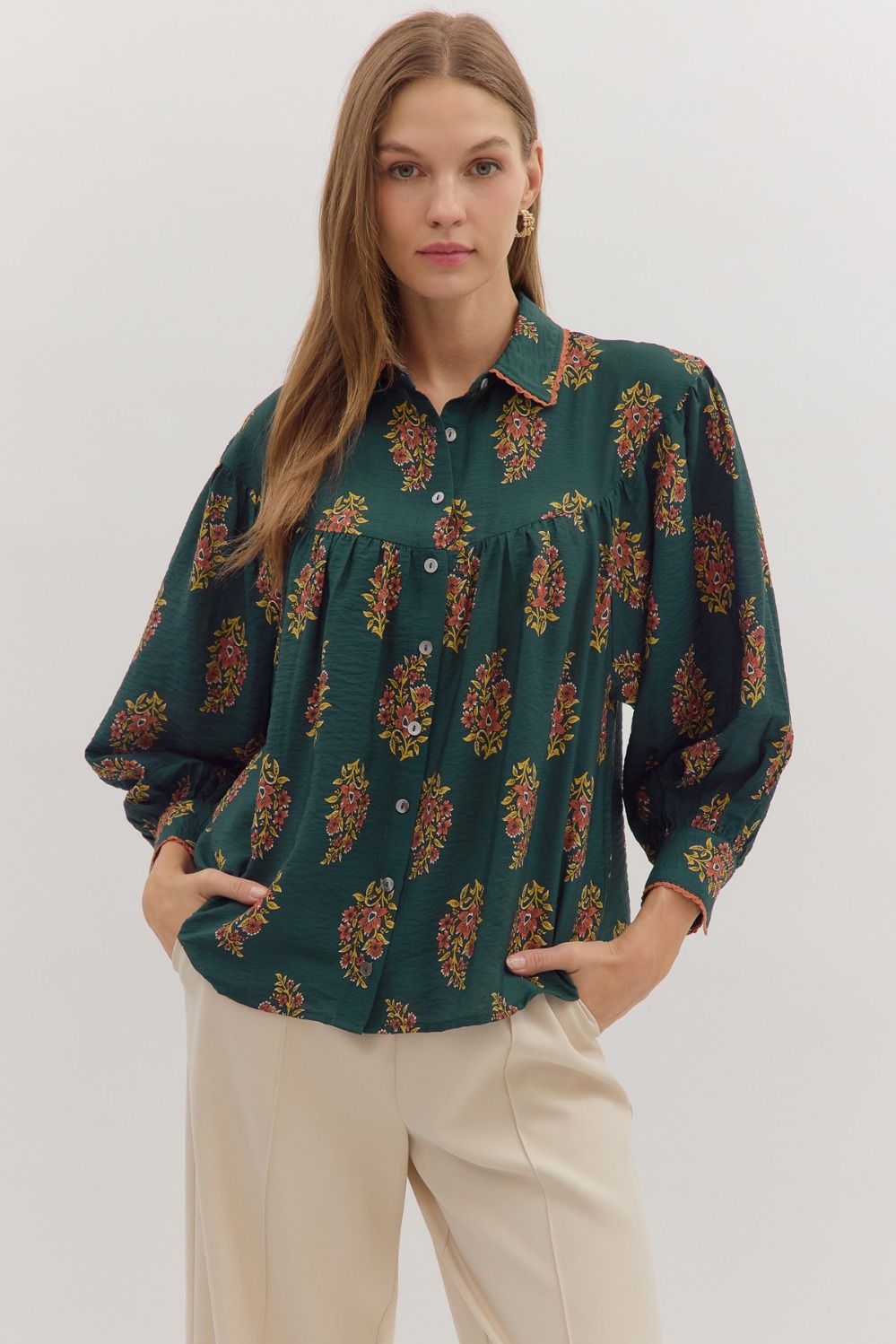 Eye Catching Floral Blouse
