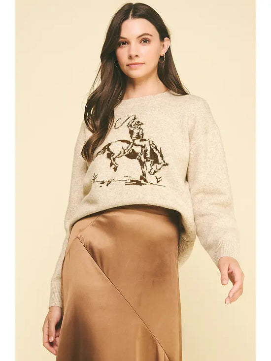 Cowboy Graphic Sweater