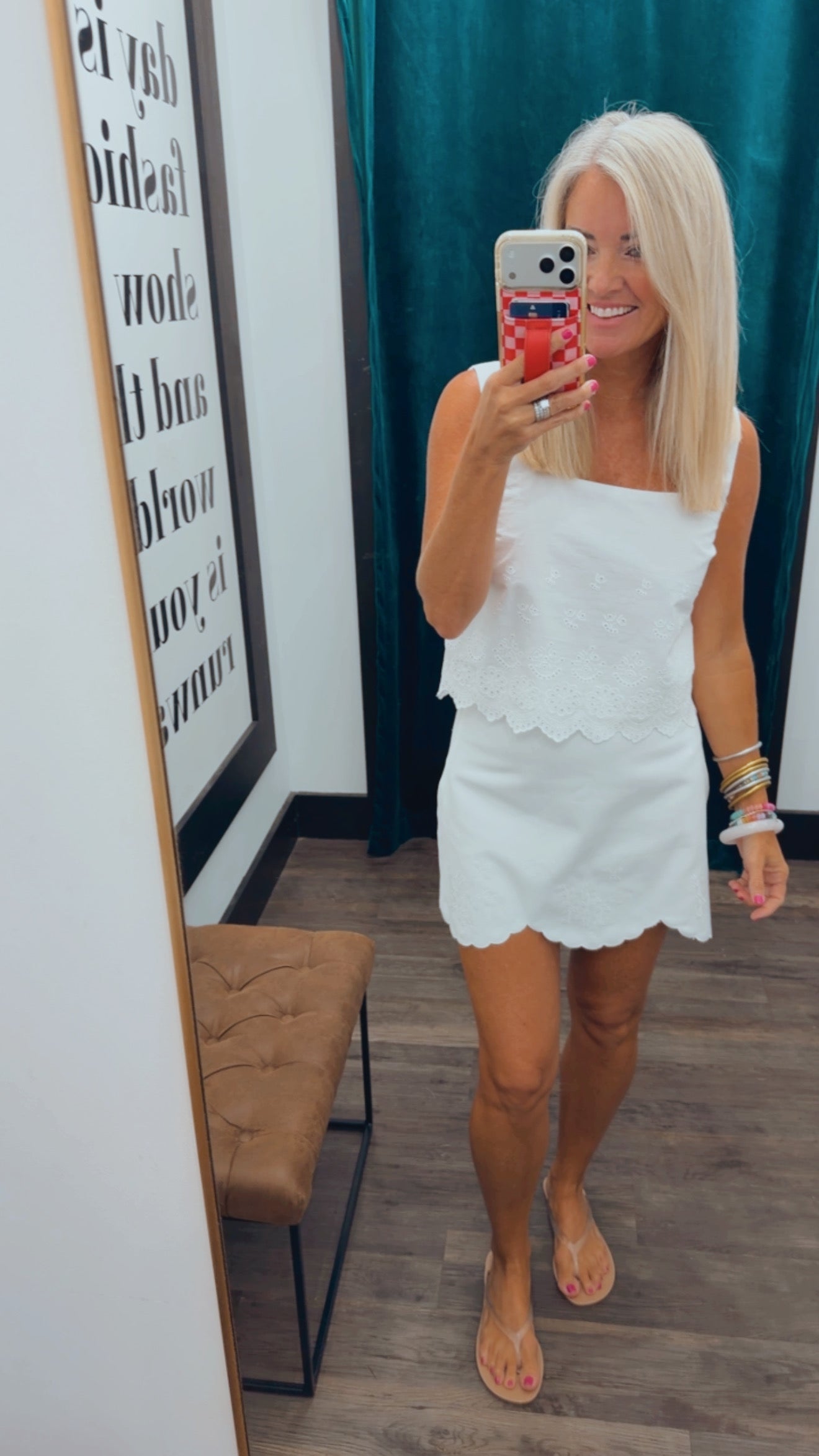 Scallop Mini Skirt