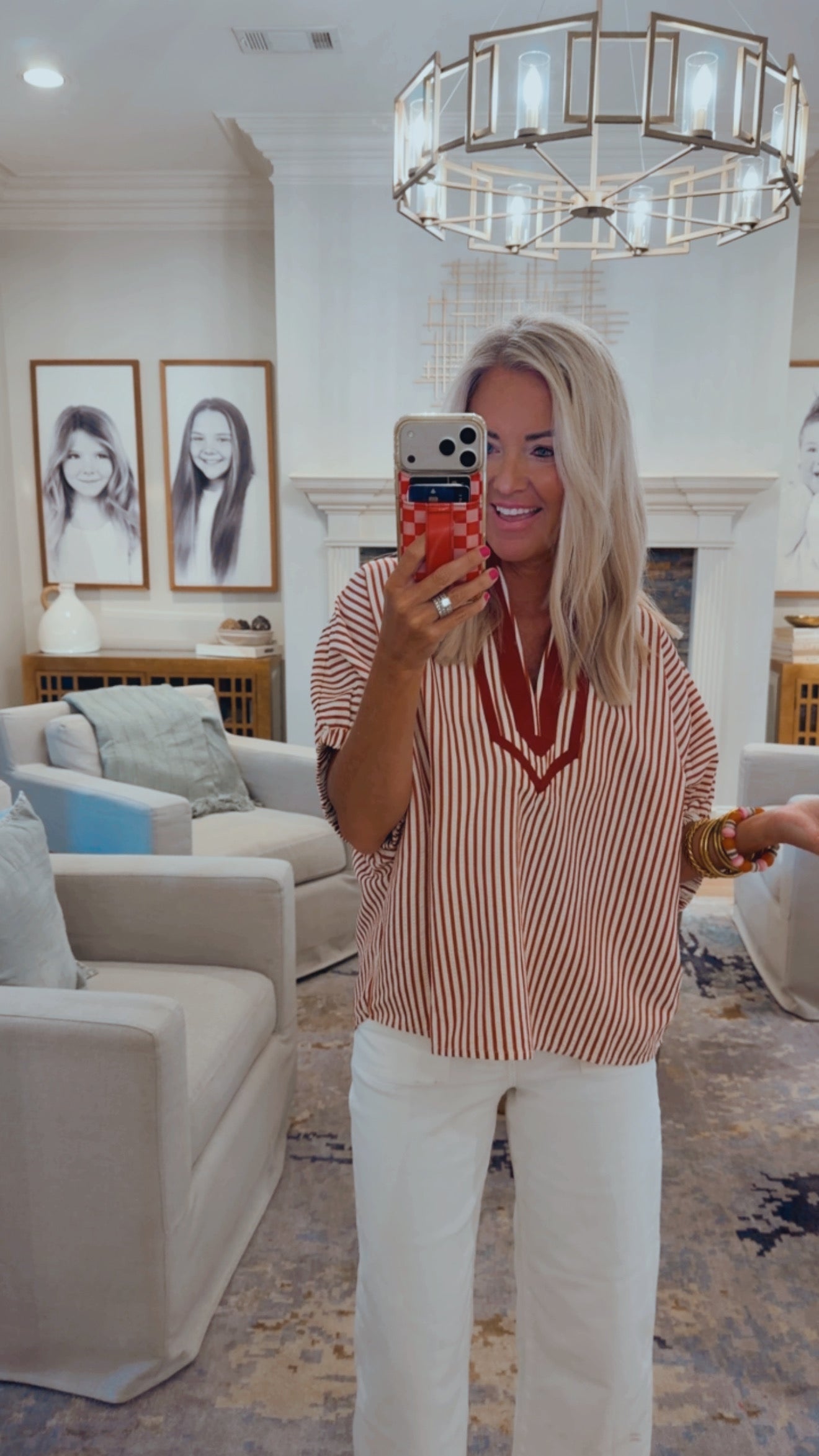 Harbor Stripe Puff Sleeve Top