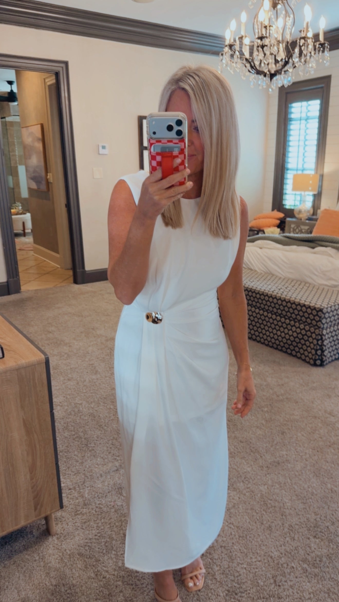 Pleated Detail Dress