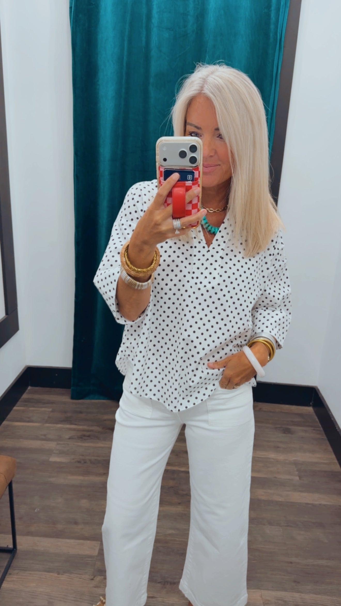 Dotted Charm Top