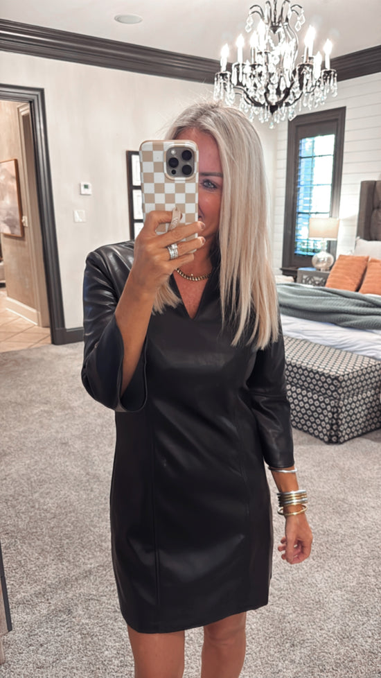 Luxurious Leather Dress