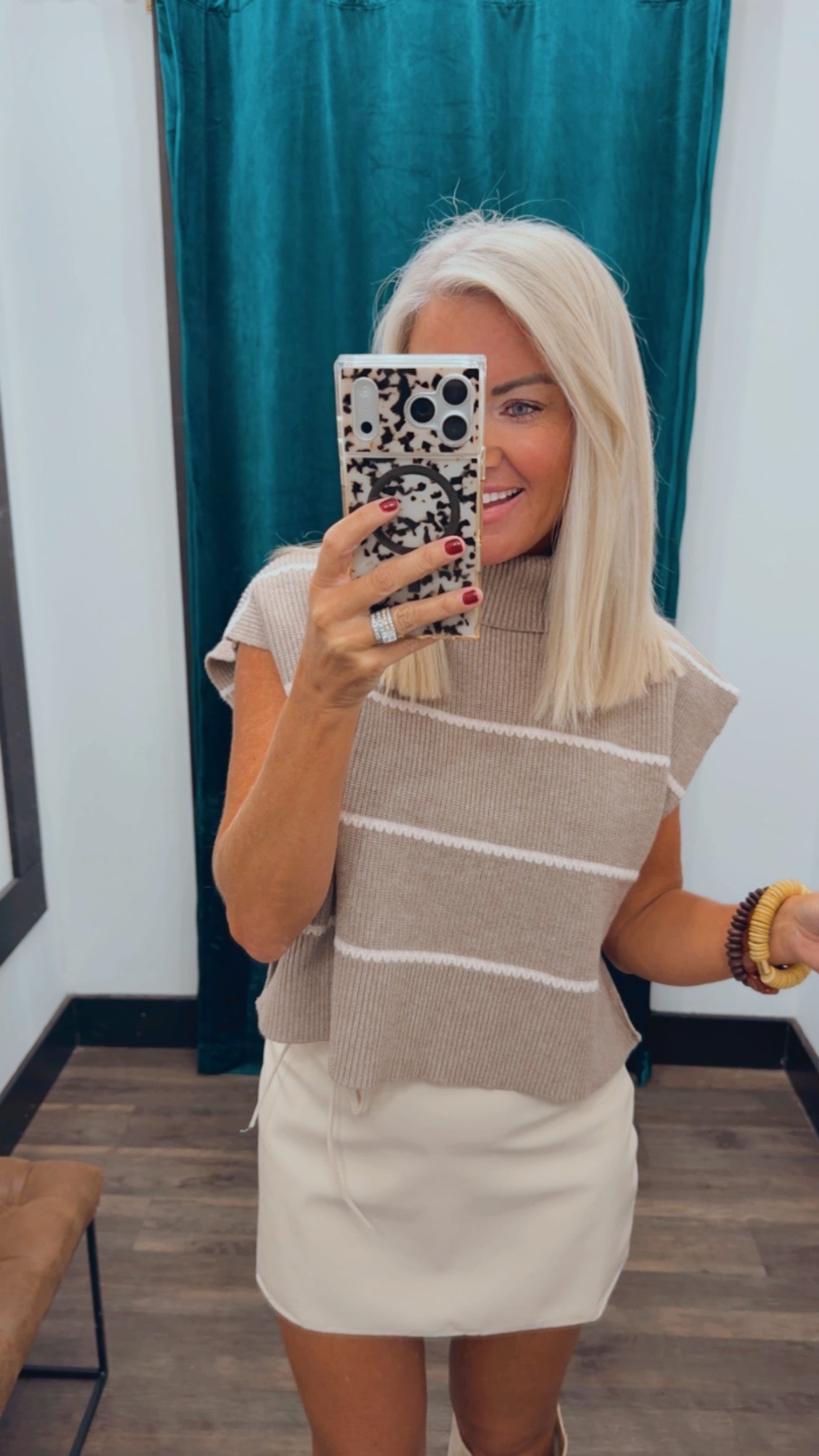 Turtleneck Crop Knit Sweater
