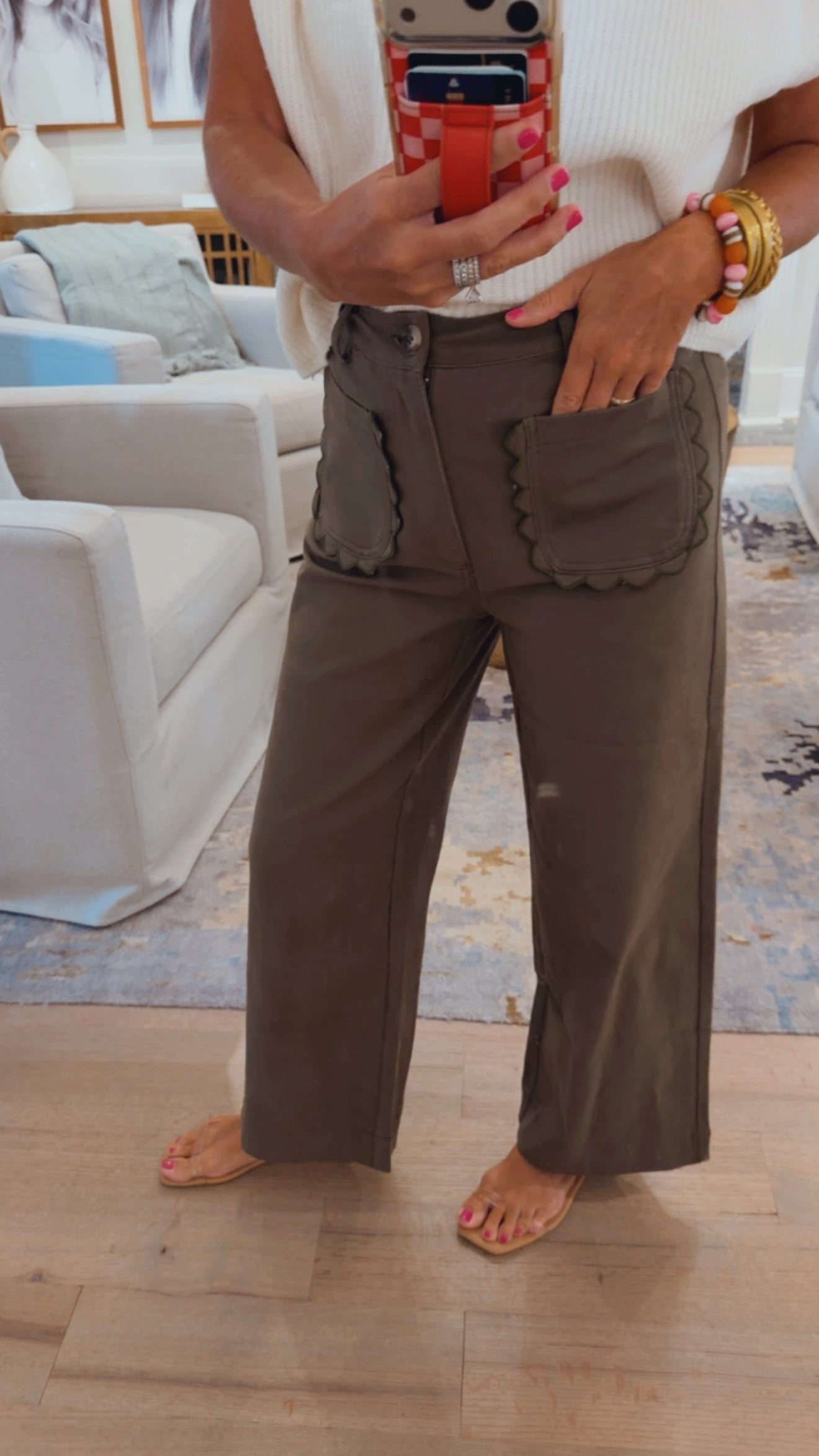 Scallop Pocket Jeans