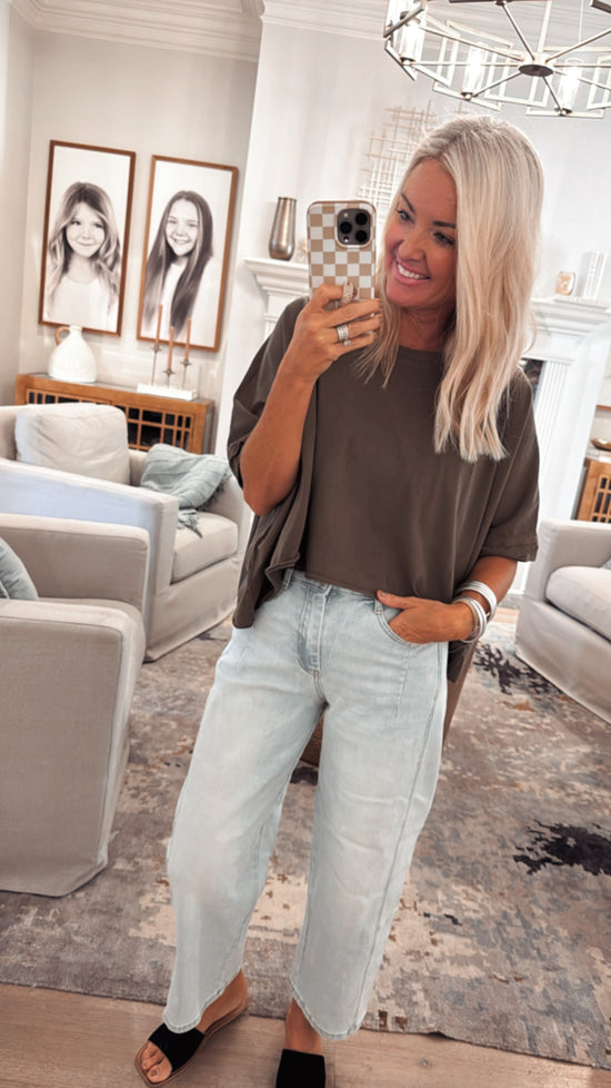 Bye and Wash Oversized Top