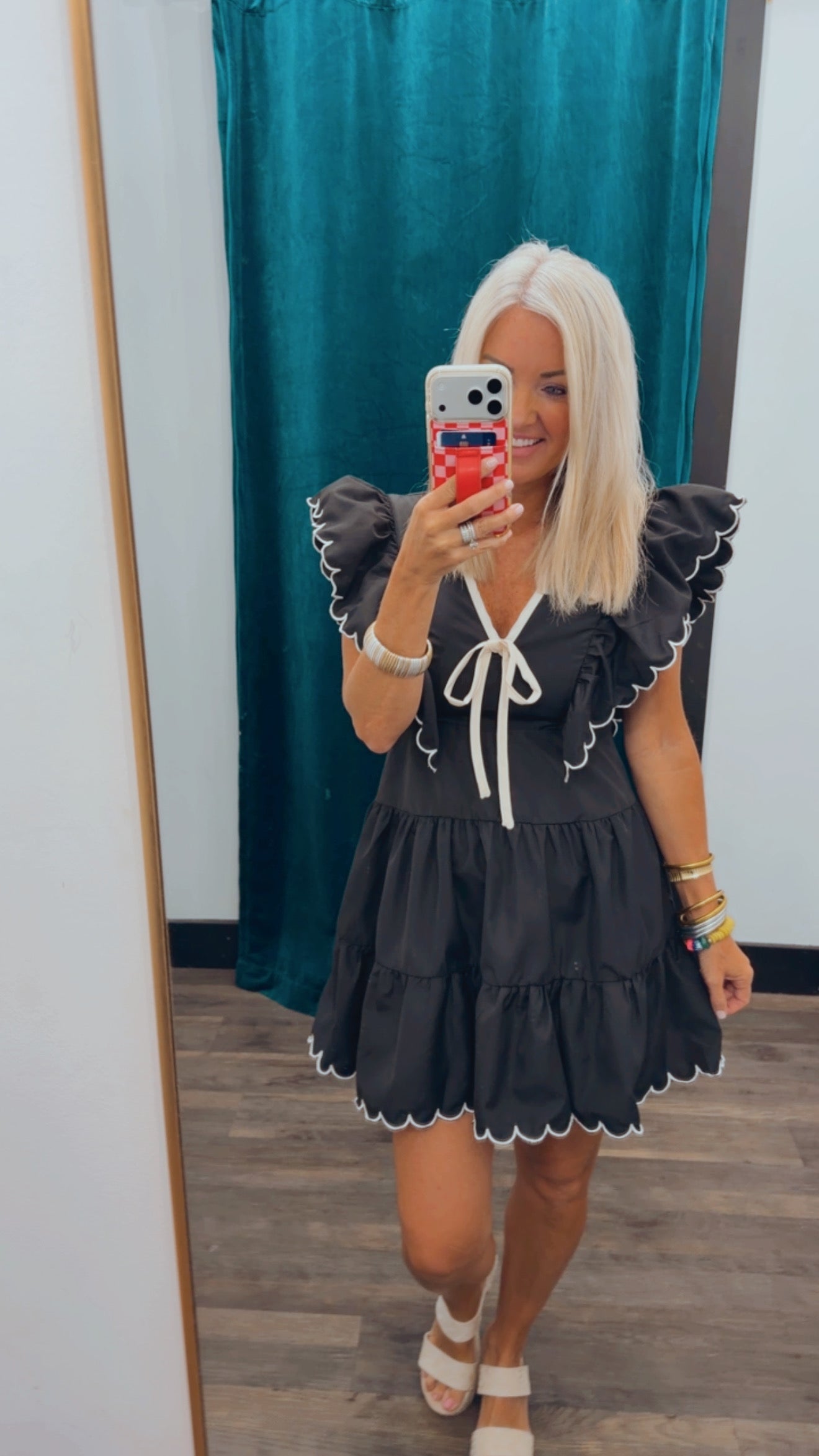 Bow Neckline Dress