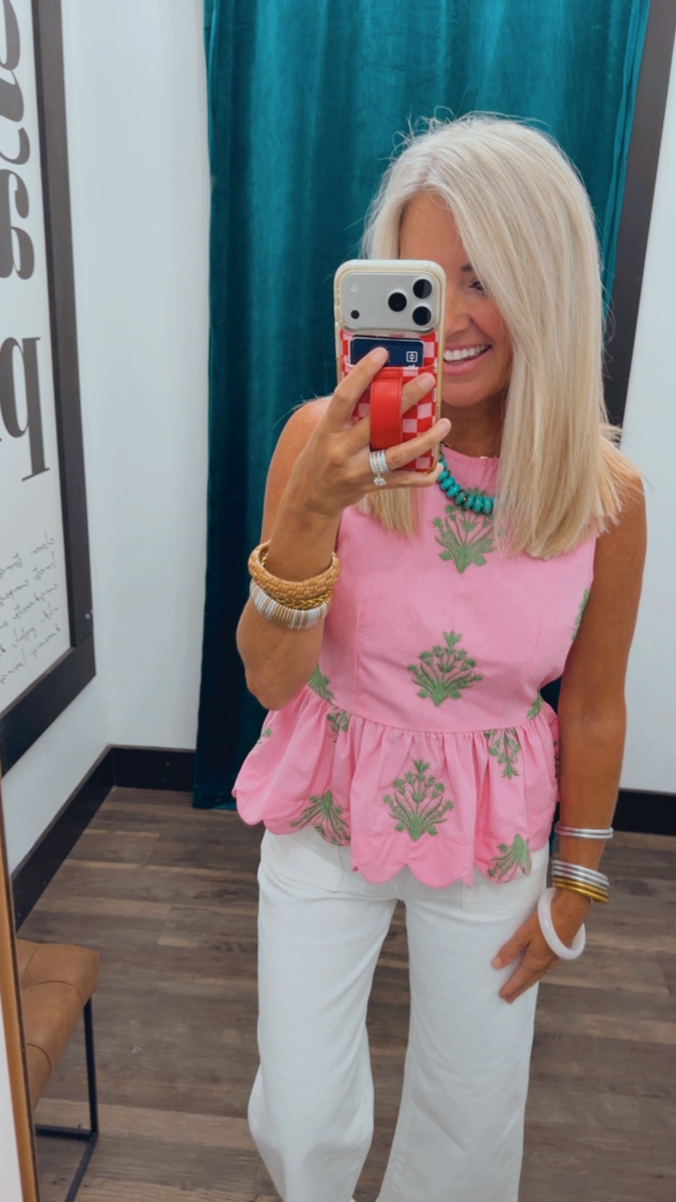Scalloped Paradise Top