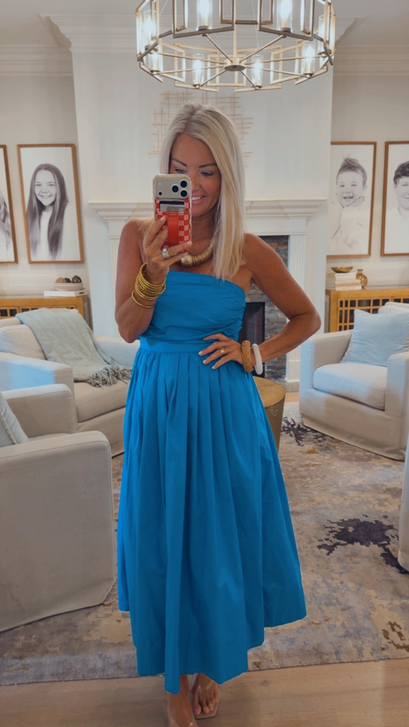 Shirring Detail Dress