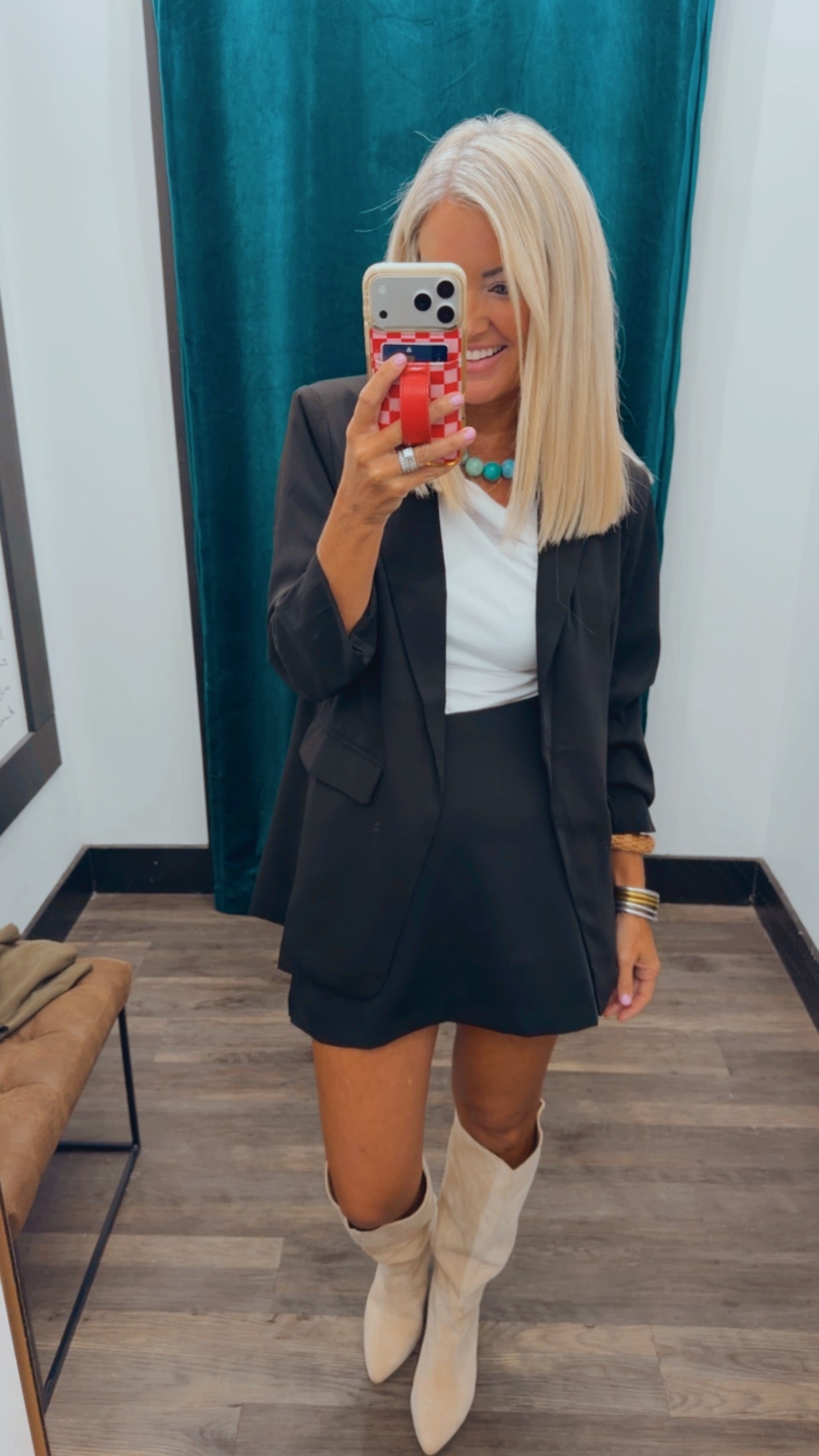 High Waisted Mini Skort