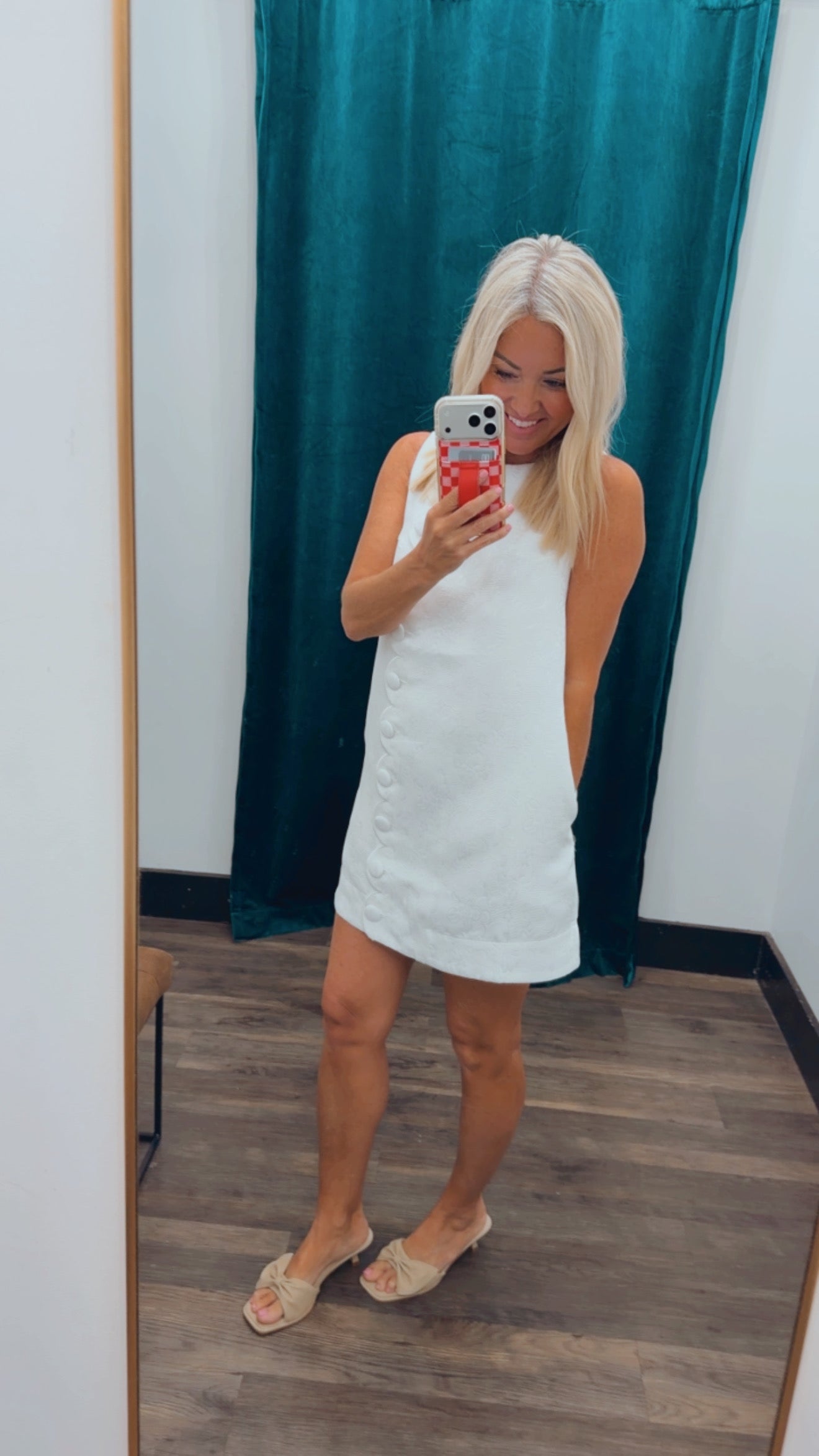 Jacquard Scallop Dress