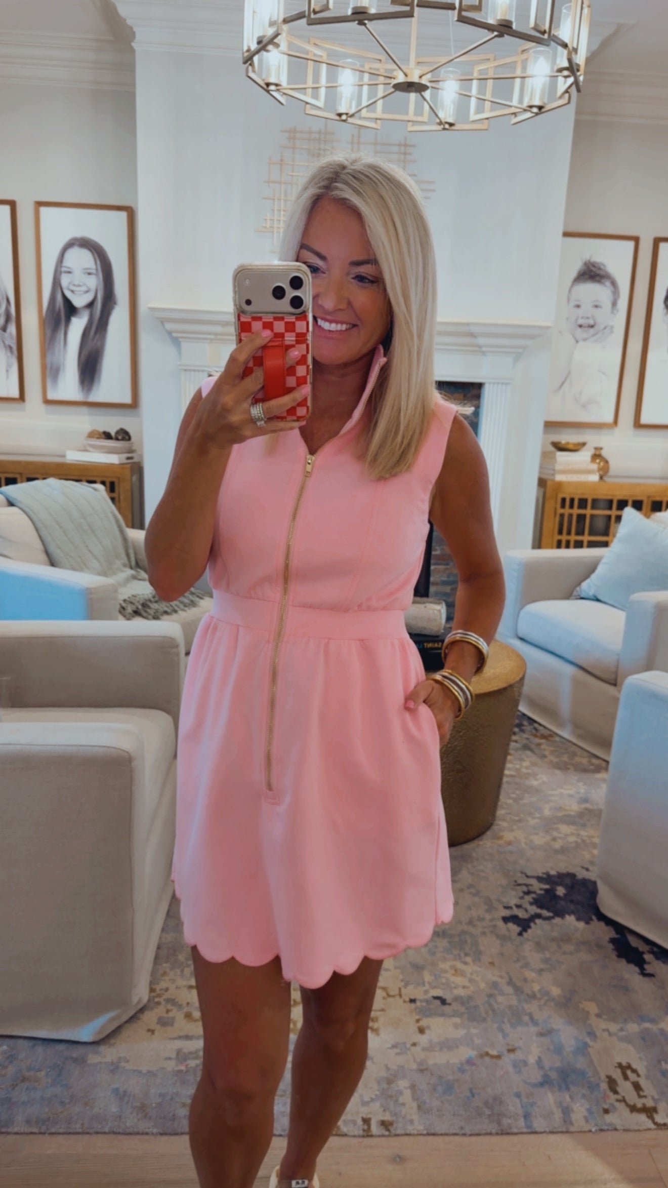 Scallop Collar Dress