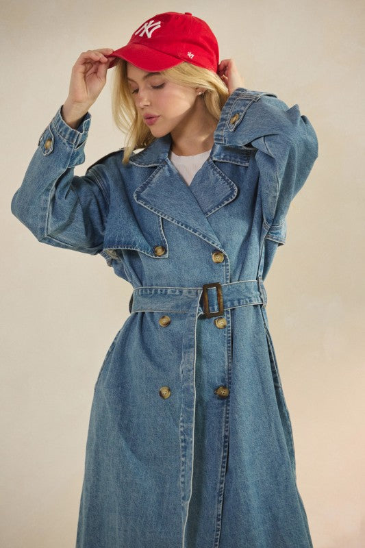 Denim Trench Coat