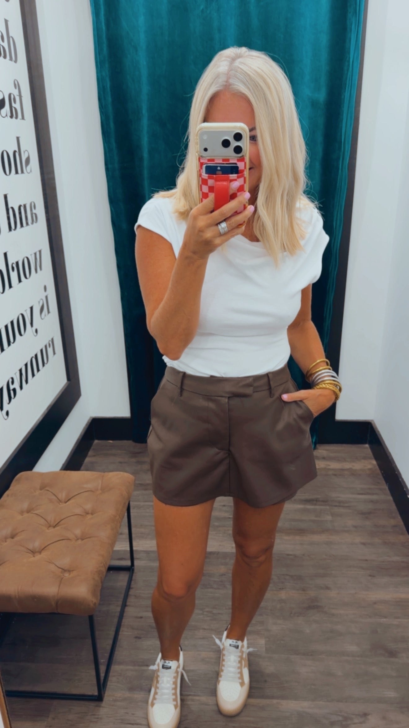 Washed Faux Skort