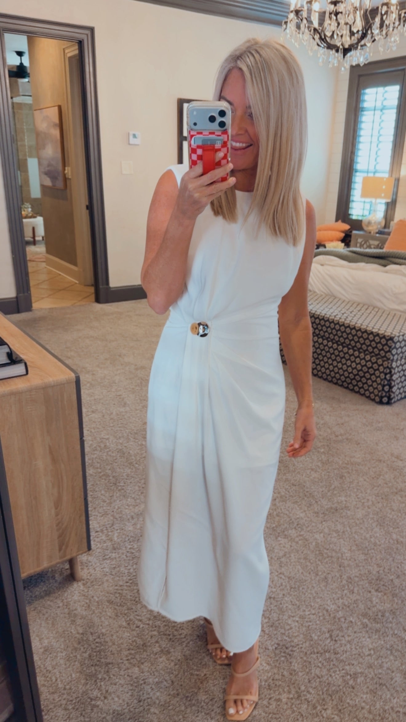 Pleated Detail Dress