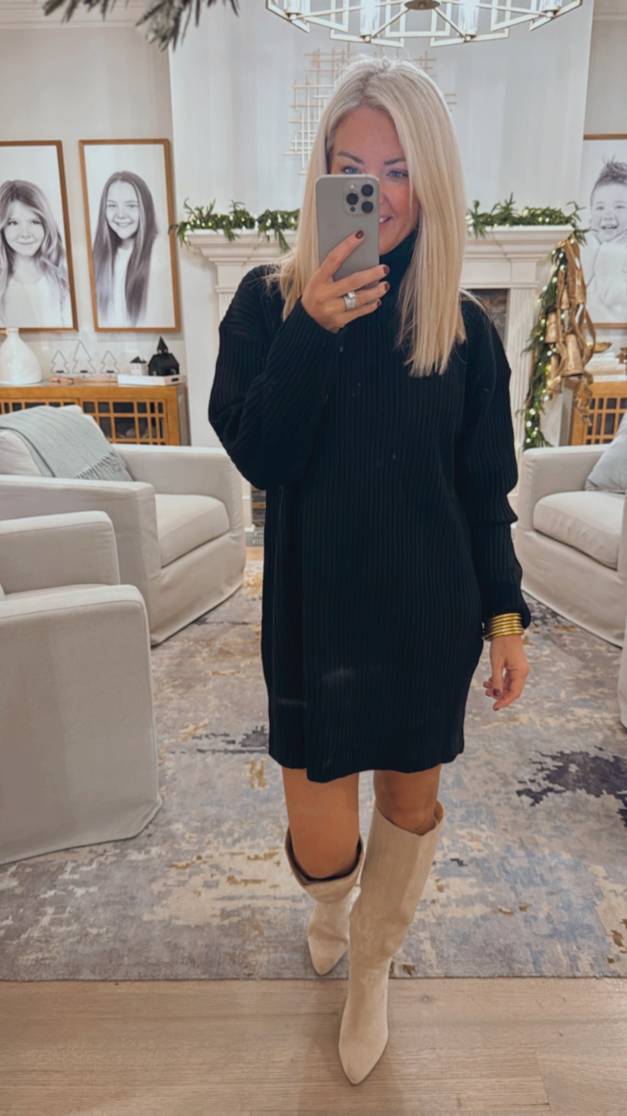 Staple Turtle Neck Sweater Dress