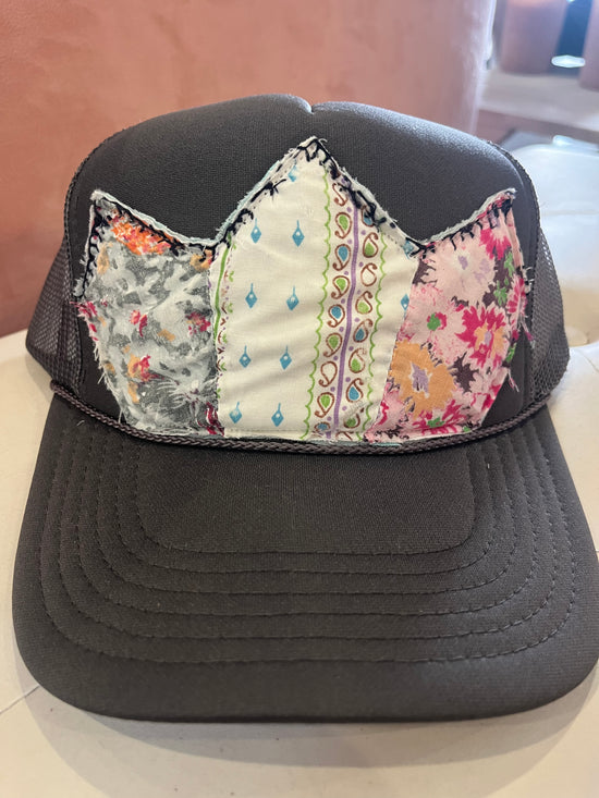 Vintage Quilt Trucker Hat