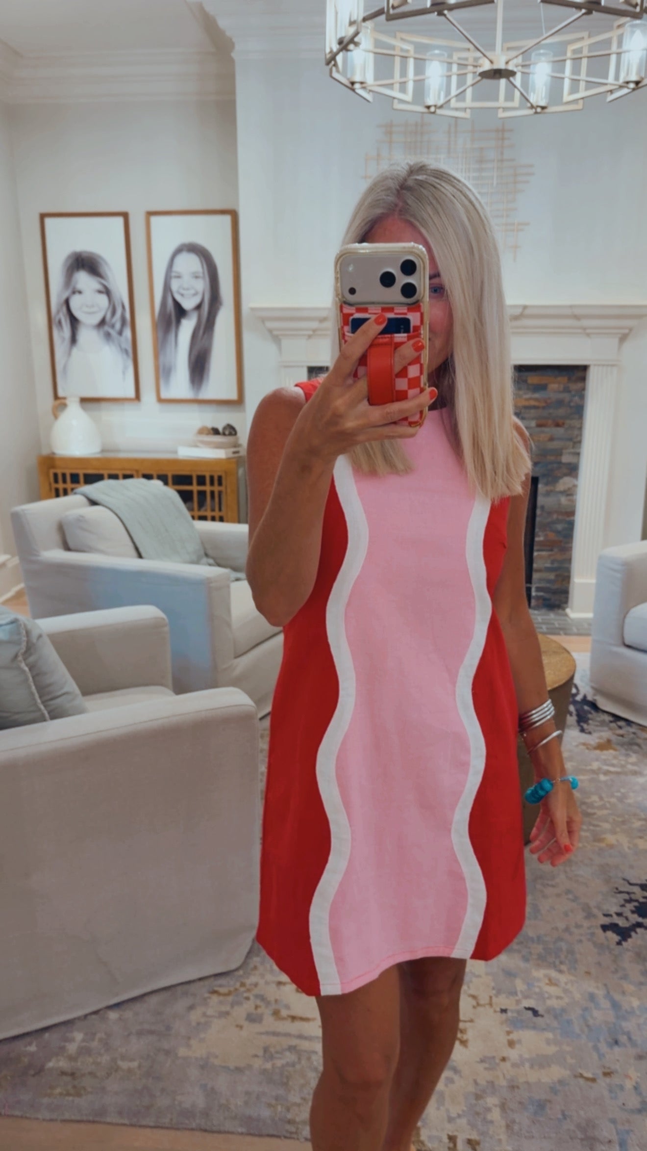 Wavy Panel Dress