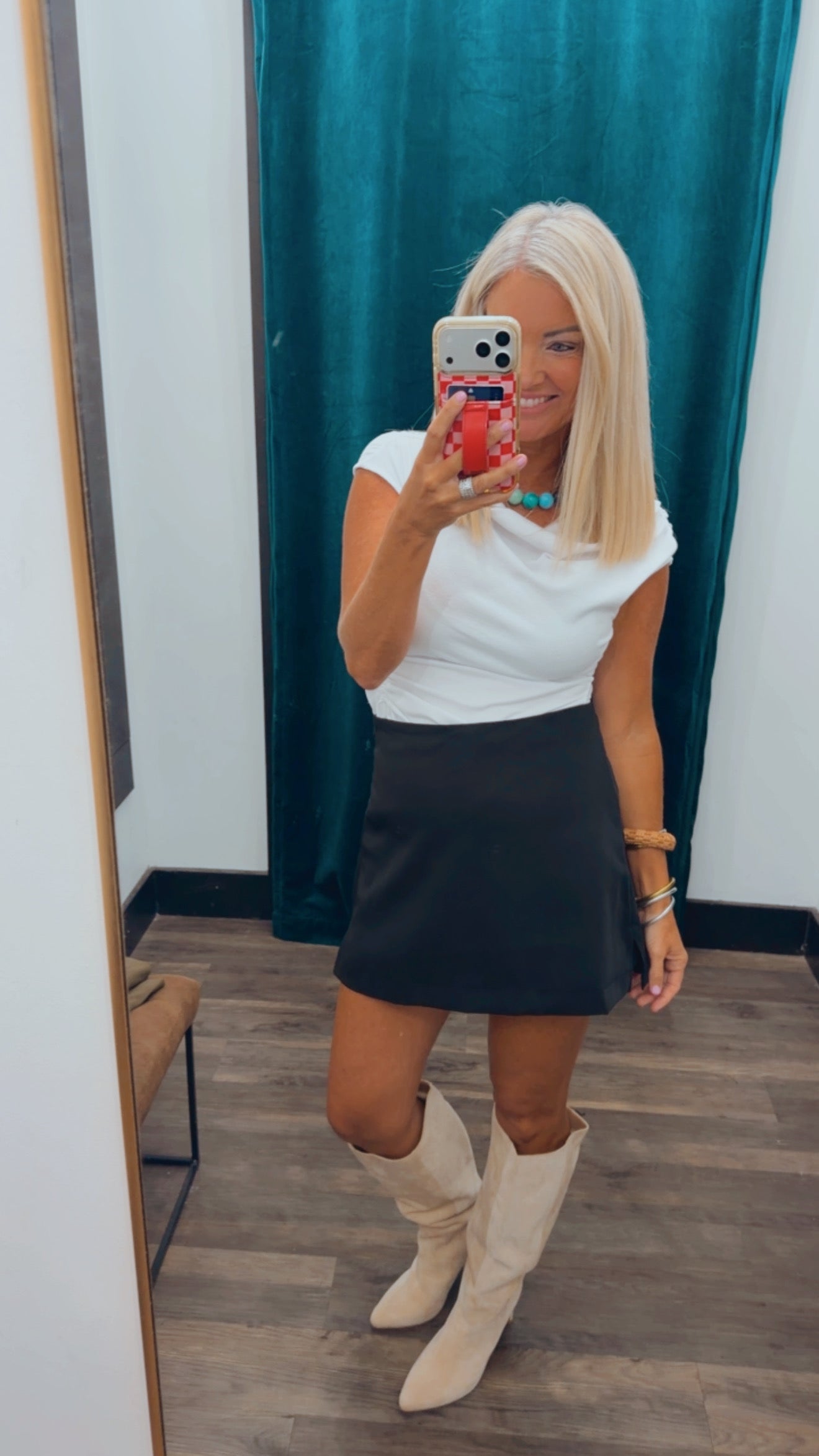 High Waisted Mini Skort