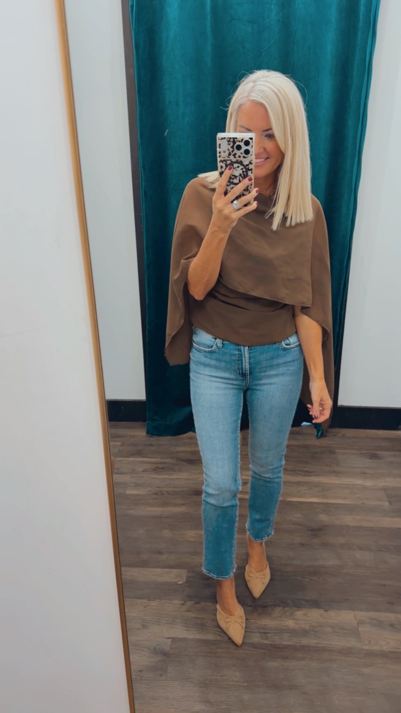 Draped Scarf Top