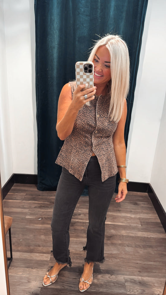 Animal Print Vest