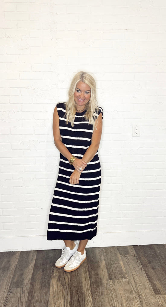 Textured Stripe Dress