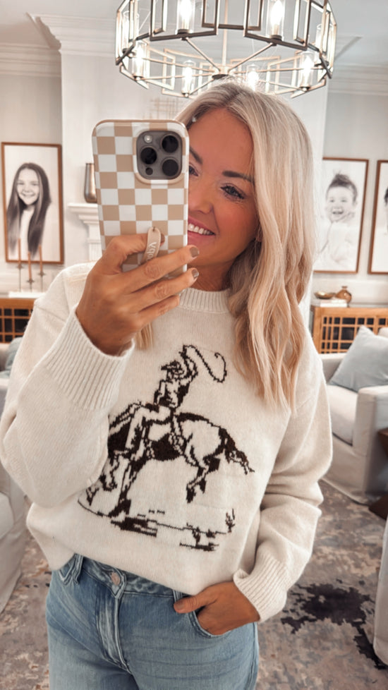 Cowboy Graphic Sweater