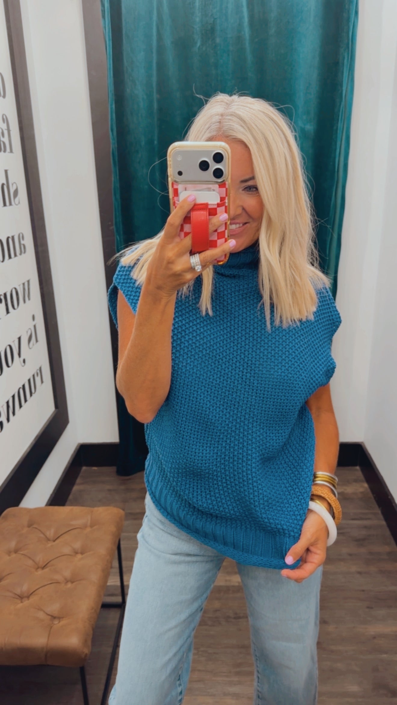 Drop Shoulder Sweater Vest