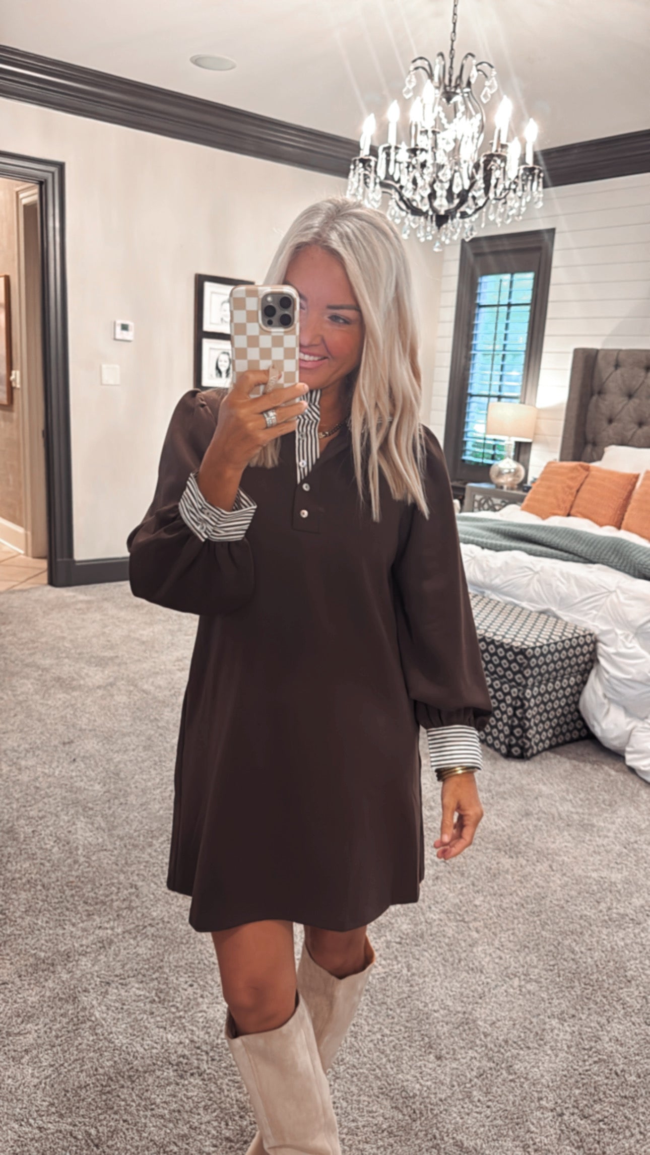 Lillian Stripe Shift Dress