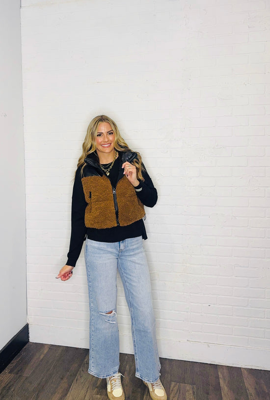 Sherpa Pu Puffer Vest