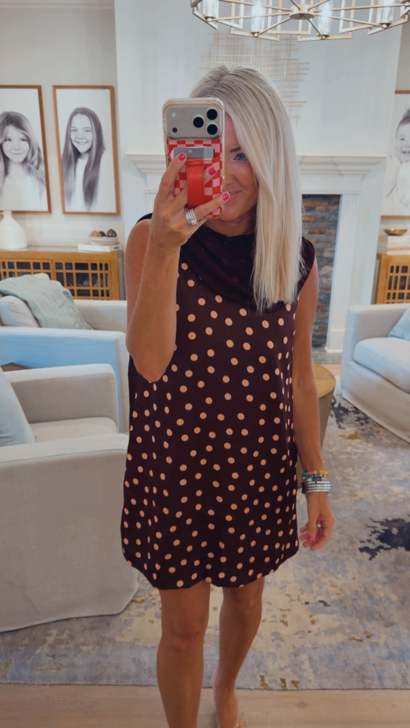 Polka Dot Mini Dress